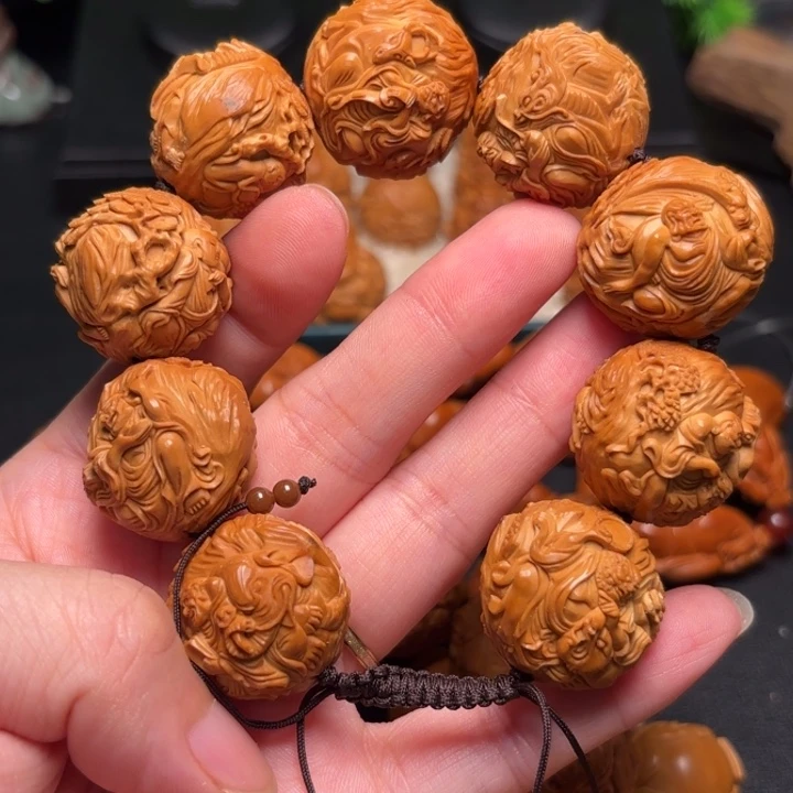 红***军橄榄核手串/手链手串