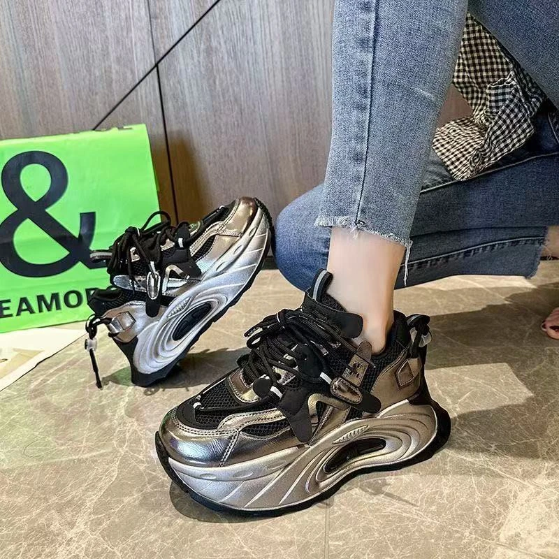 20-5断码女鞋时尚百搭厚底女夏季网面透气老爹鞋