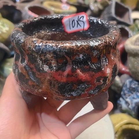 粗陶花盆手工花盆制作