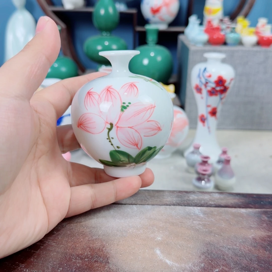 陶瓷手工小花器摆件