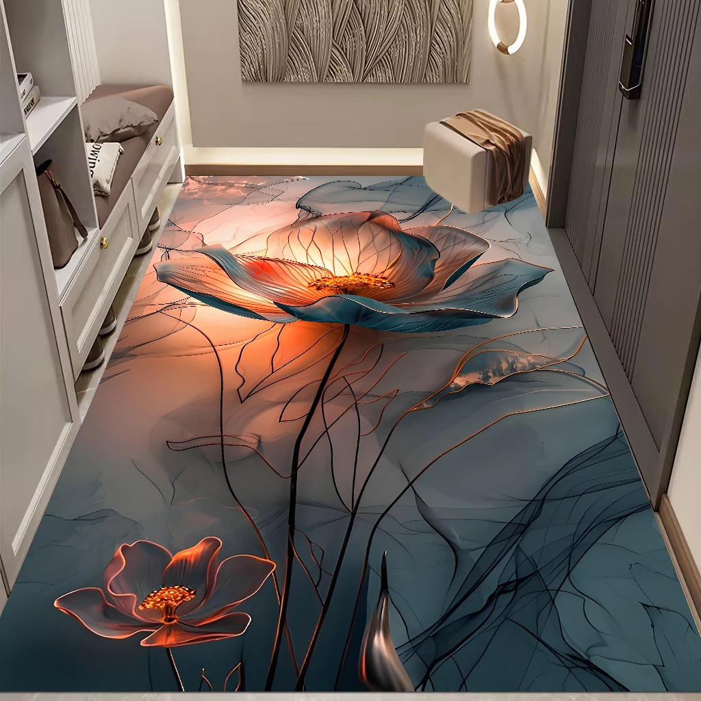 X165-U【100*160cm】硅藻泥高级入户门地垫门垫门口地毯玄关防滑