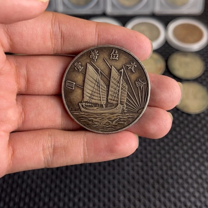 金属大头龙洋船洋工艺品