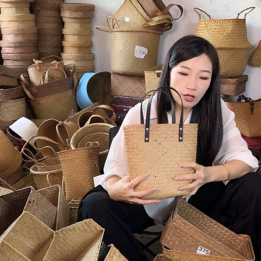 草编草编包/草编收纳盒微瑕疵