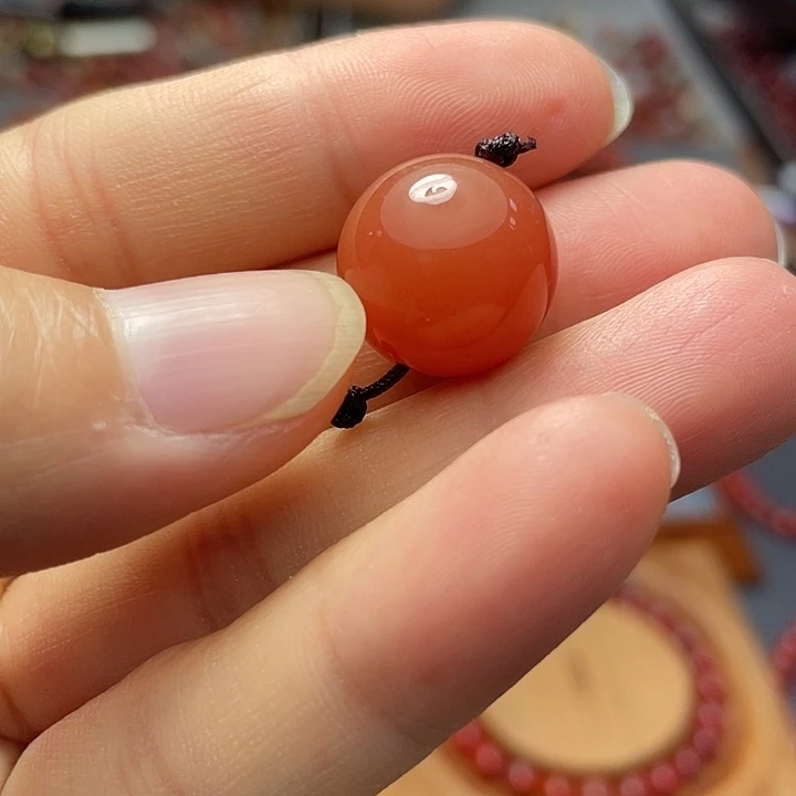 南红玛瑙单珠15多样性发1未镶嵌