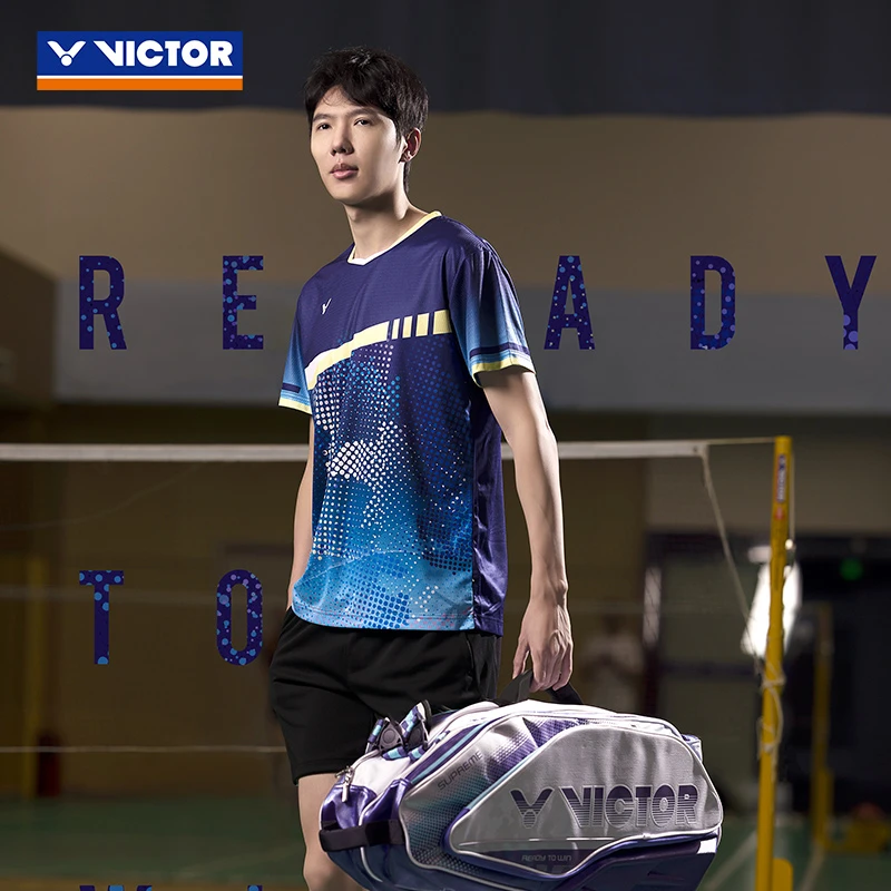 VICTOR/威克多胜利羽毛球服男女省队球星同款运动T恤短袖 T-50011