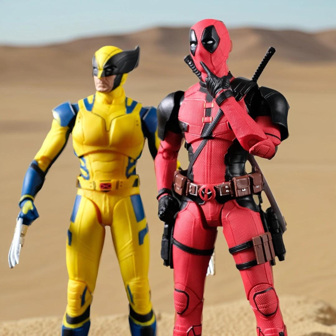 正版死侍与金刚狼电影原型手办关节可动人偶Deadpool漫威英雄收藏