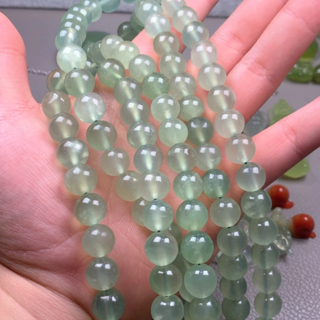 【闪购商品】未镶嵌蛇纹石玉岫玉108粒