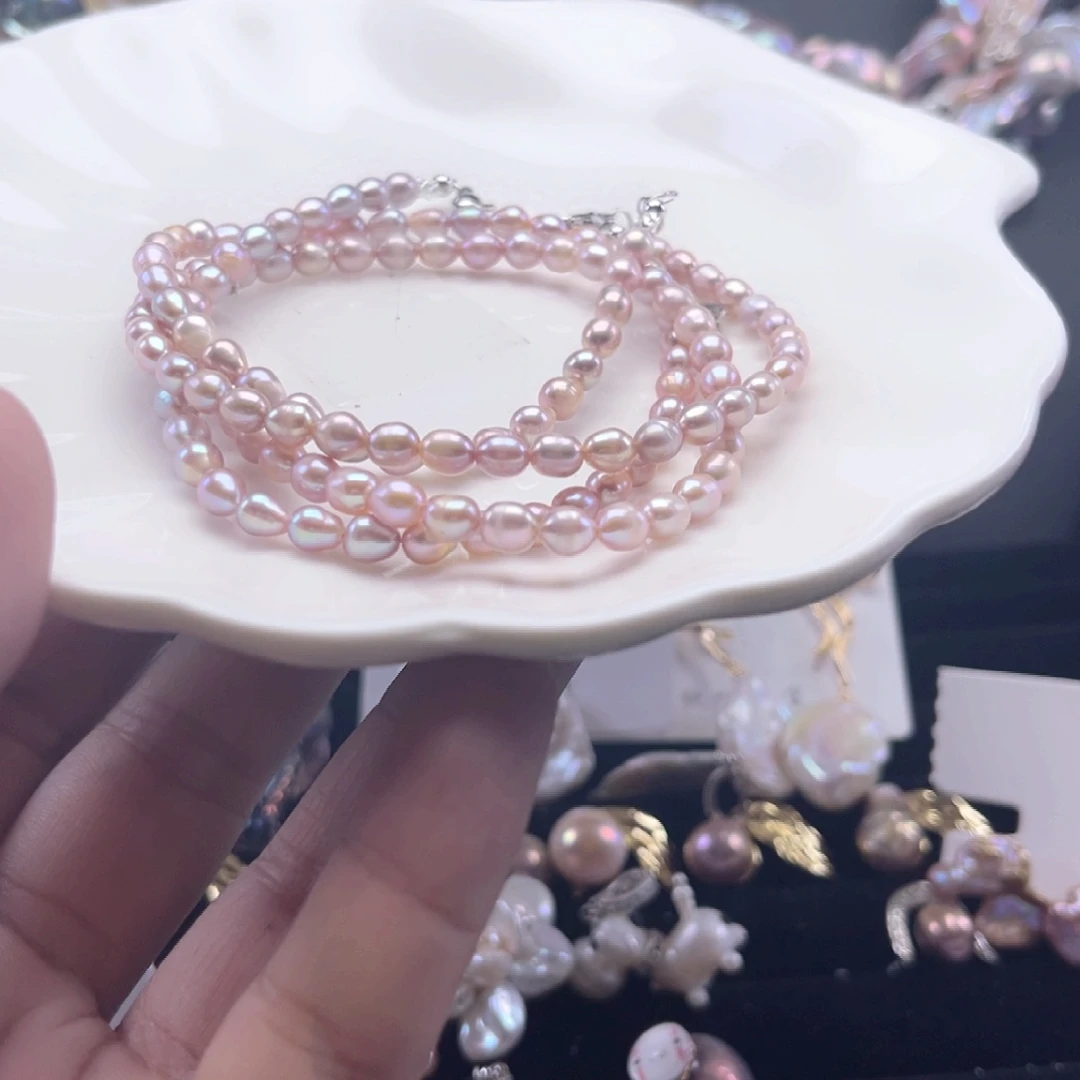 淡水珍珠项链未镶嵌【纯恬】多样性发货