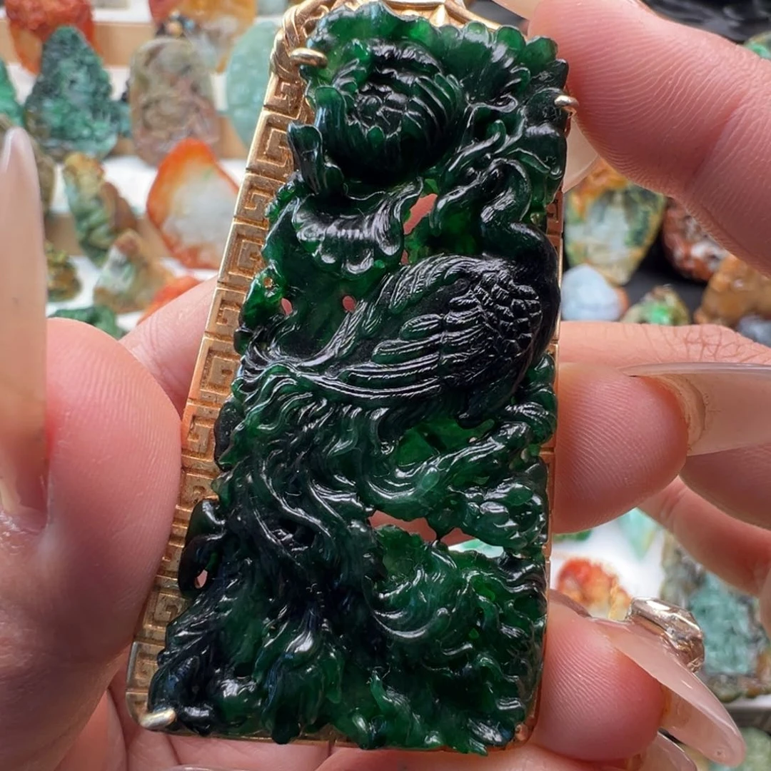 未镶嵌挂件翡翠天然缅甸