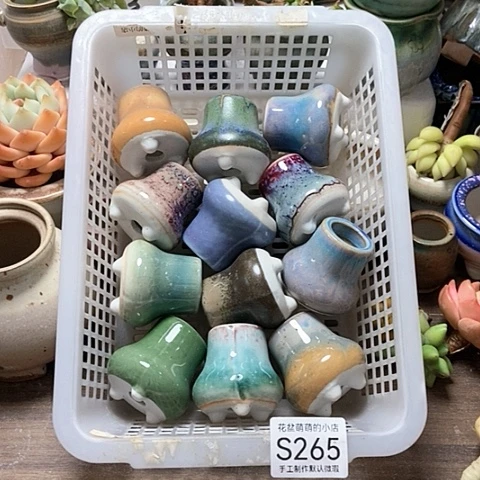 紫砂花盆265微瑕品口径2.5左右