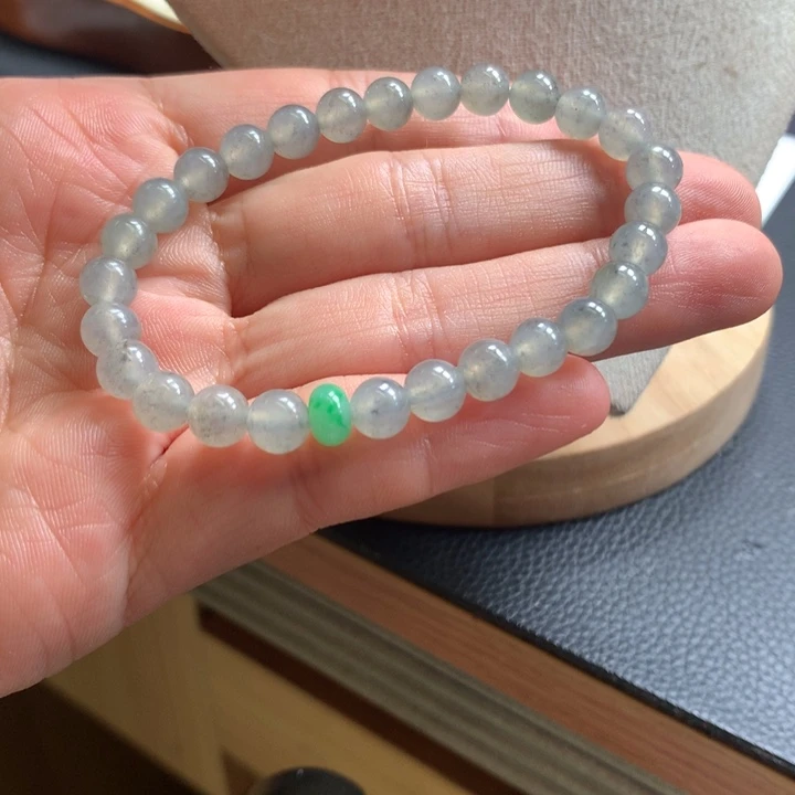 未镶嵌手链翡翠卡6冰乌鸡手串