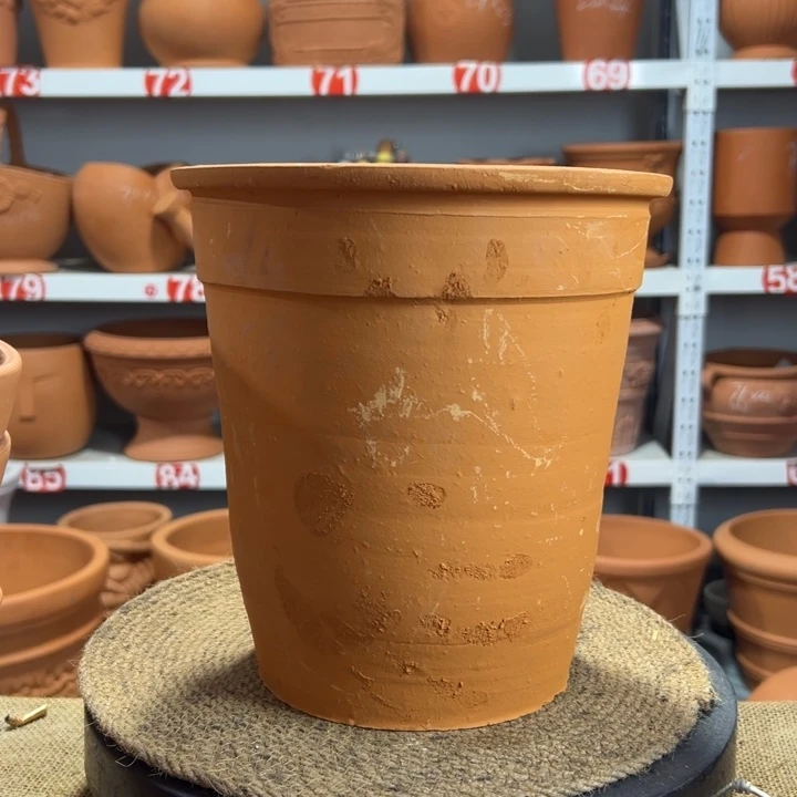 22×23 手工拉胚红陶微瑕