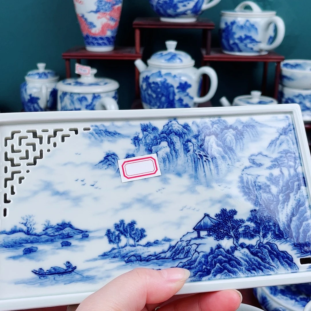 小*手工手绘青花，青花
