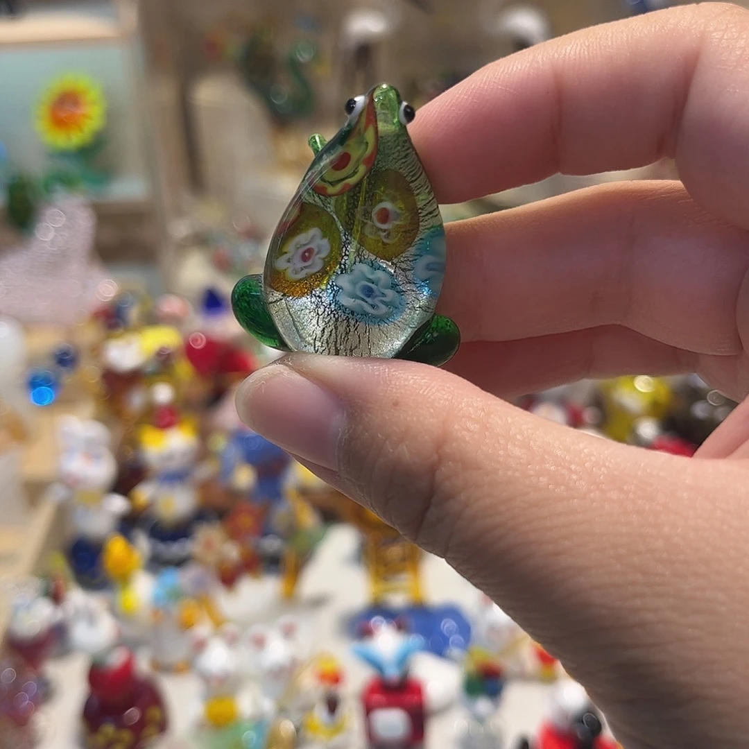 琉璃手工艺品青蛙