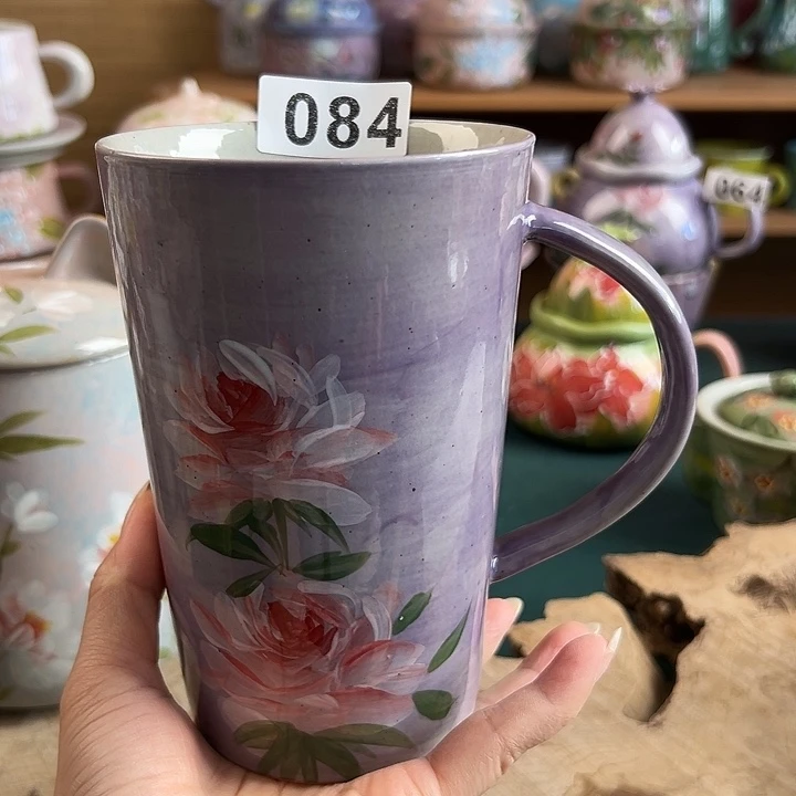 景德镇陶瓷手绘作品084微瑕