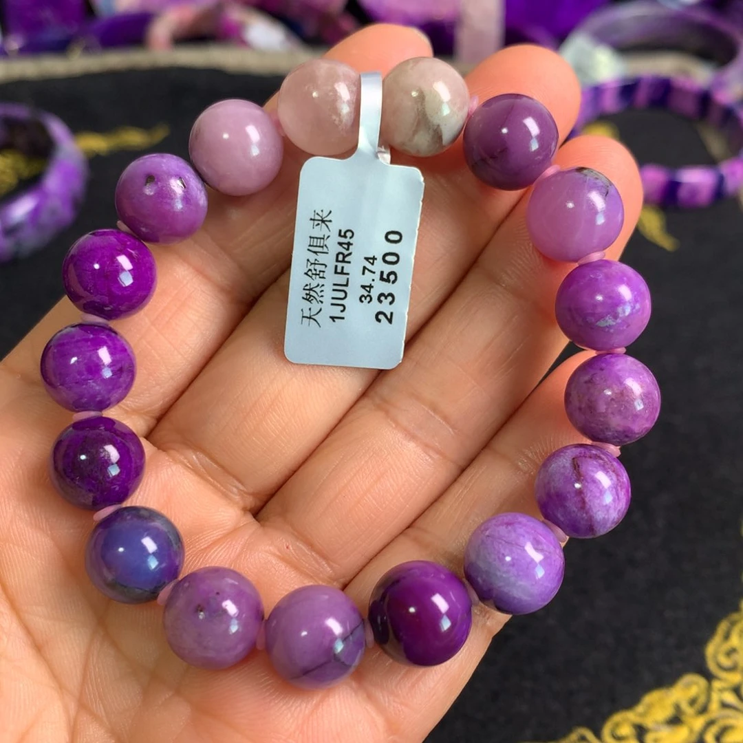 未镶嵌苏纪石（舒俱来）果冻凝胶樱花手串11+