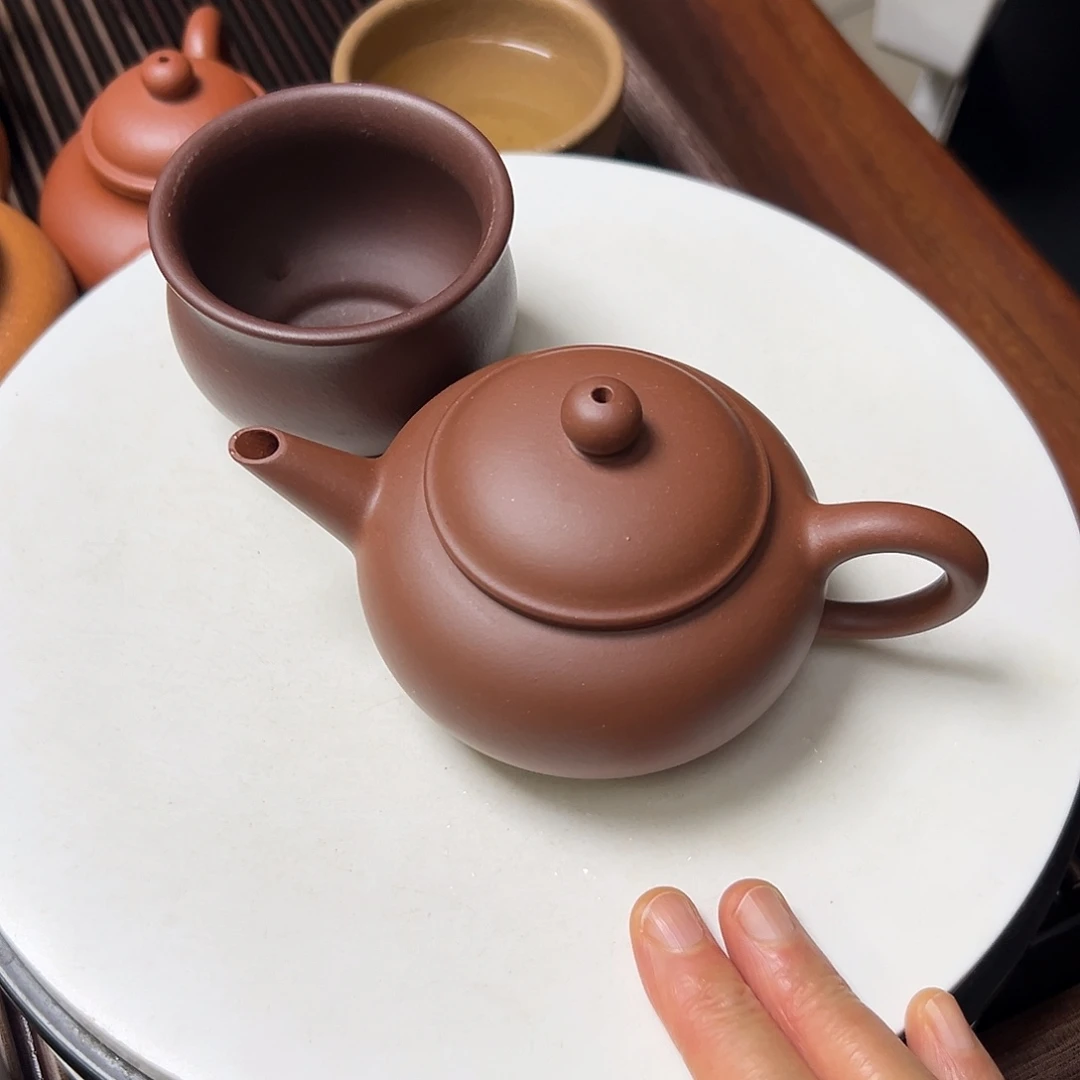 茶壶底槽青紫砂壶等传统