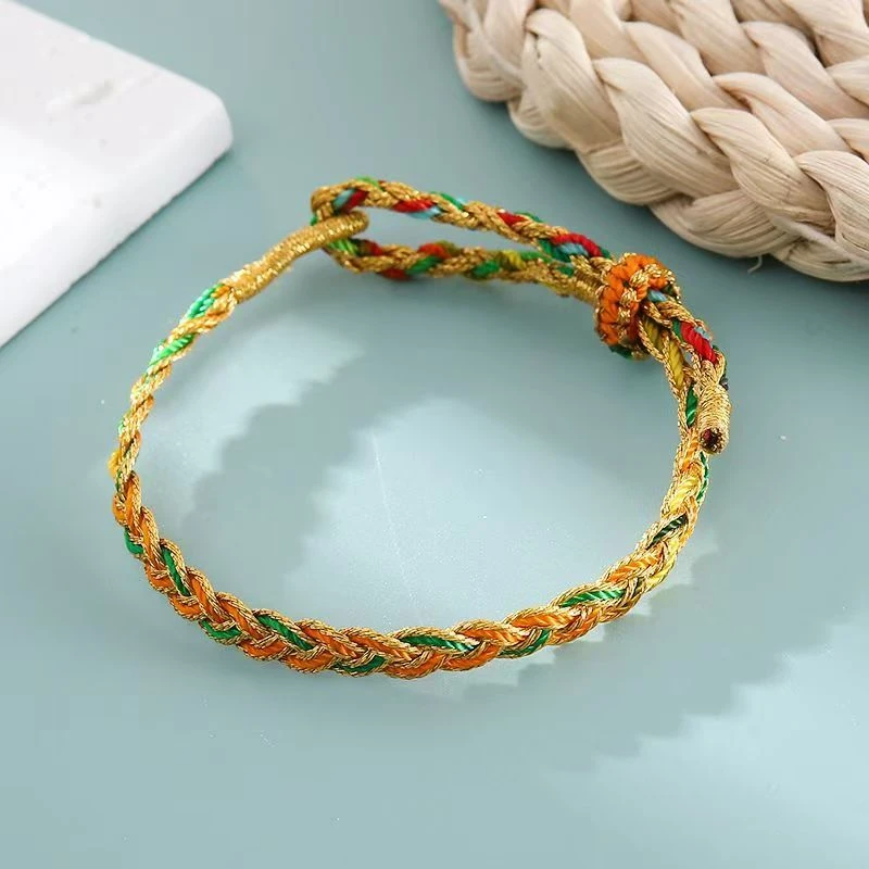 【有钱花】端午节龙鳞绳五彩绳成人手工编织手绳礼物学生小礼品A