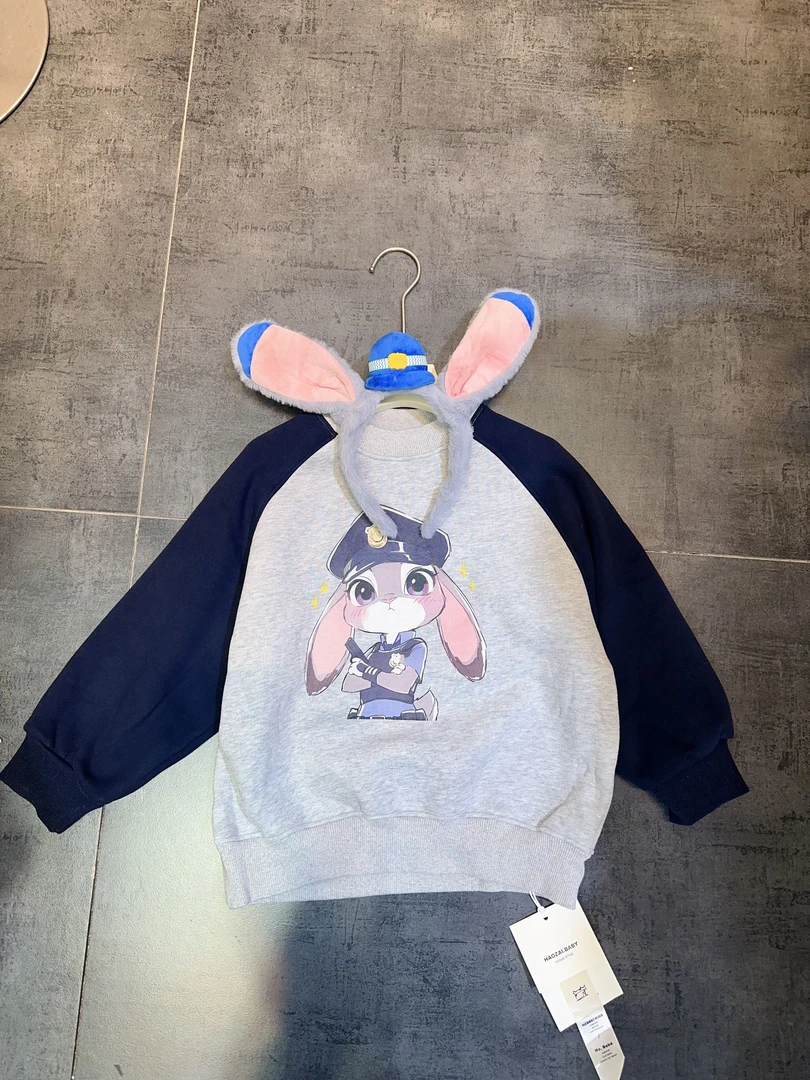 25852款儿童加绒卫衣