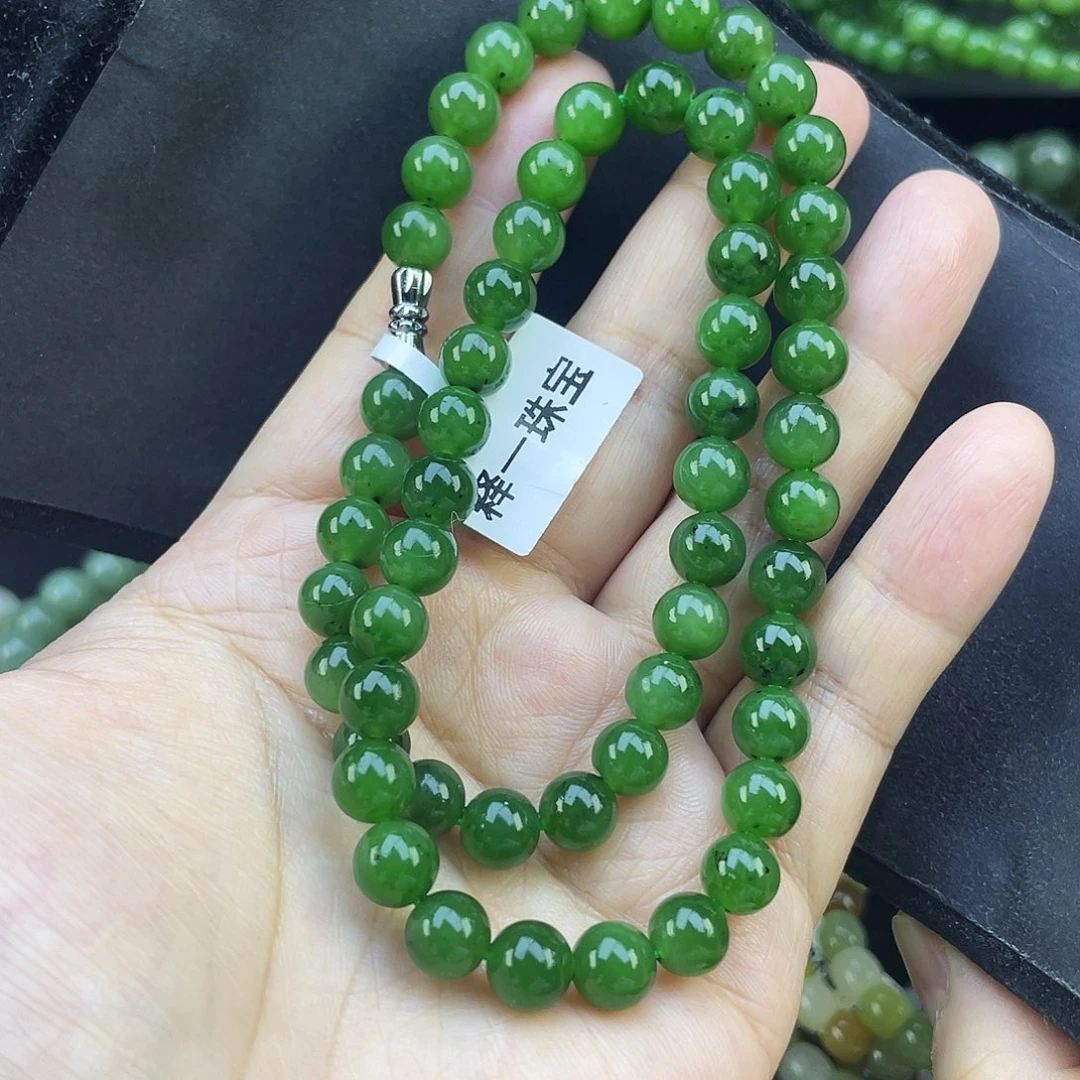 和田玉（碧玉）未镶嵌手链