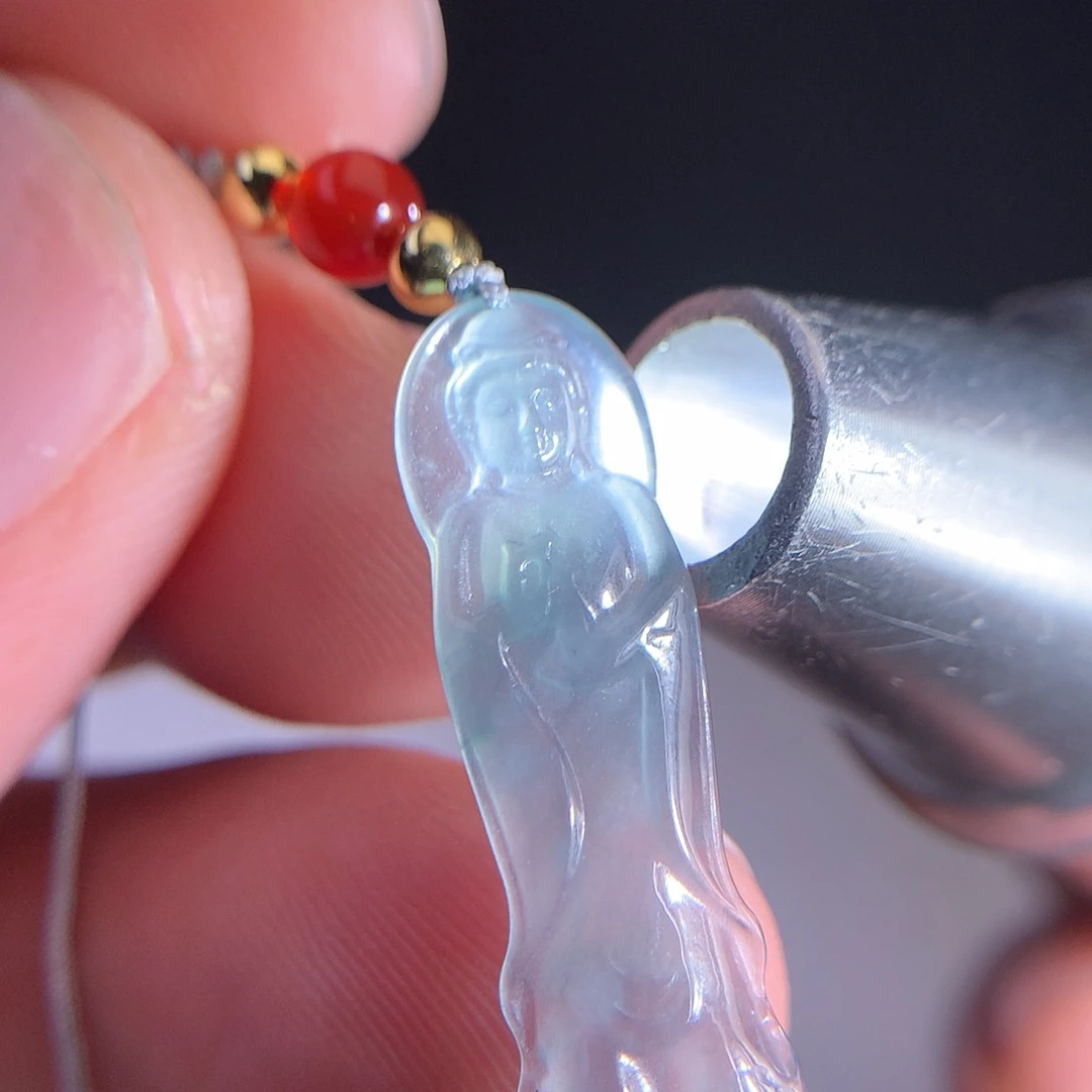 翡翠未镶嵌吊坠(不含链)天然A货翡翠时尚气质女款吊坠挂坠