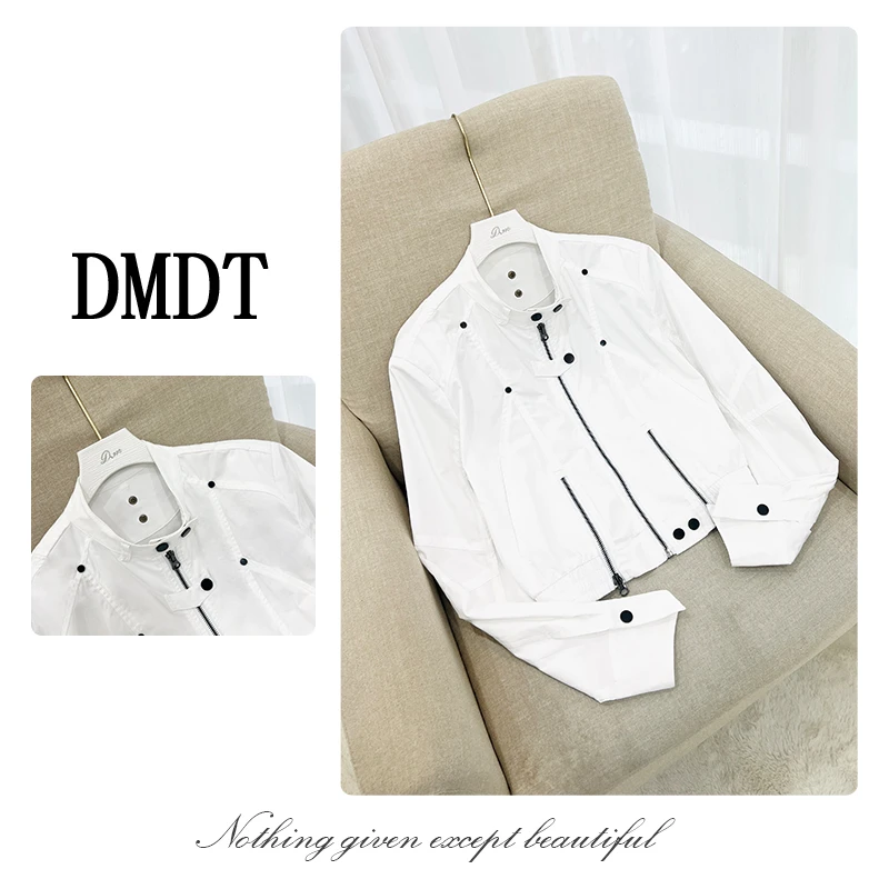 【DMDT潮牌】新品“C位LOOK”拉链立领显瘦长袖休闲外套A1866