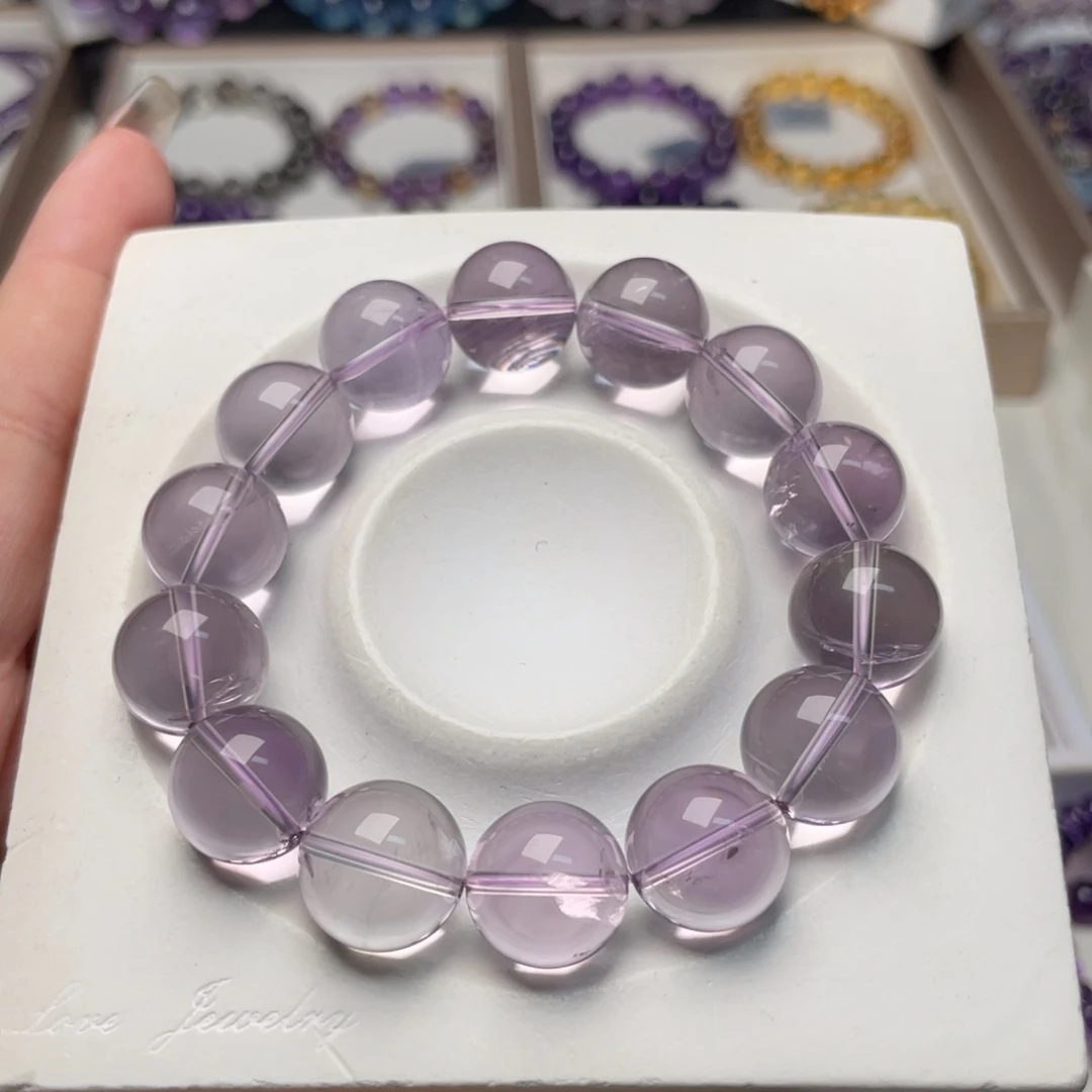 未镶嵌手串紫晶玻利维亚紫水晶14m