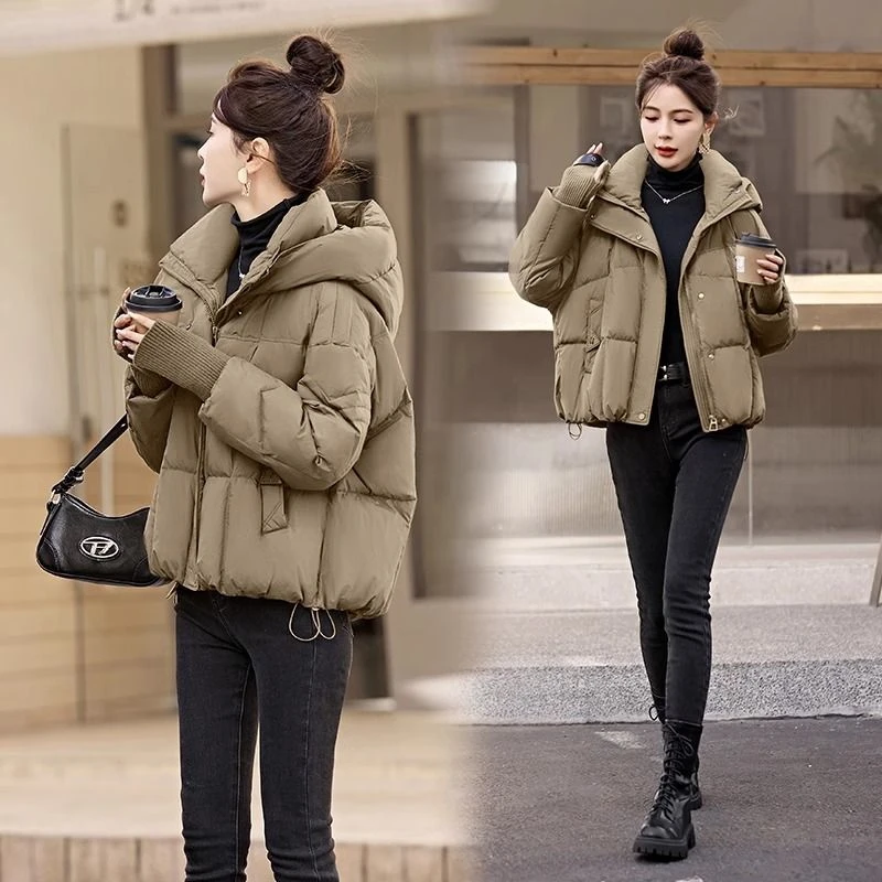 高级感服女短款冬2025年新款时尚洋气韩系宽松小个子厚外套服