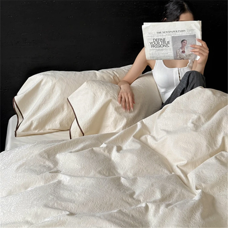 南通高端家纺米亚迪斯！秋冬亲肤柔软100纯棉全棉卧室提花四件套