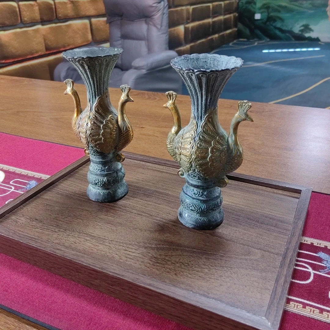 【藏古阁】小小摆件（家居A0271）一对