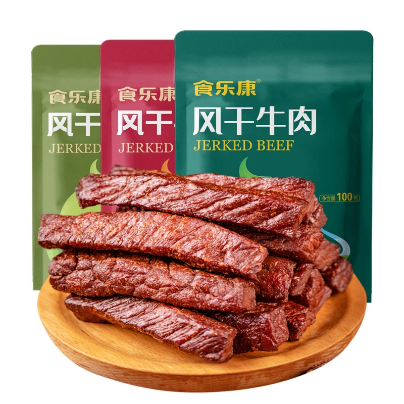 【食乐康】内蒙古风干牛肉干100g/袋洁净配料减脂期零食