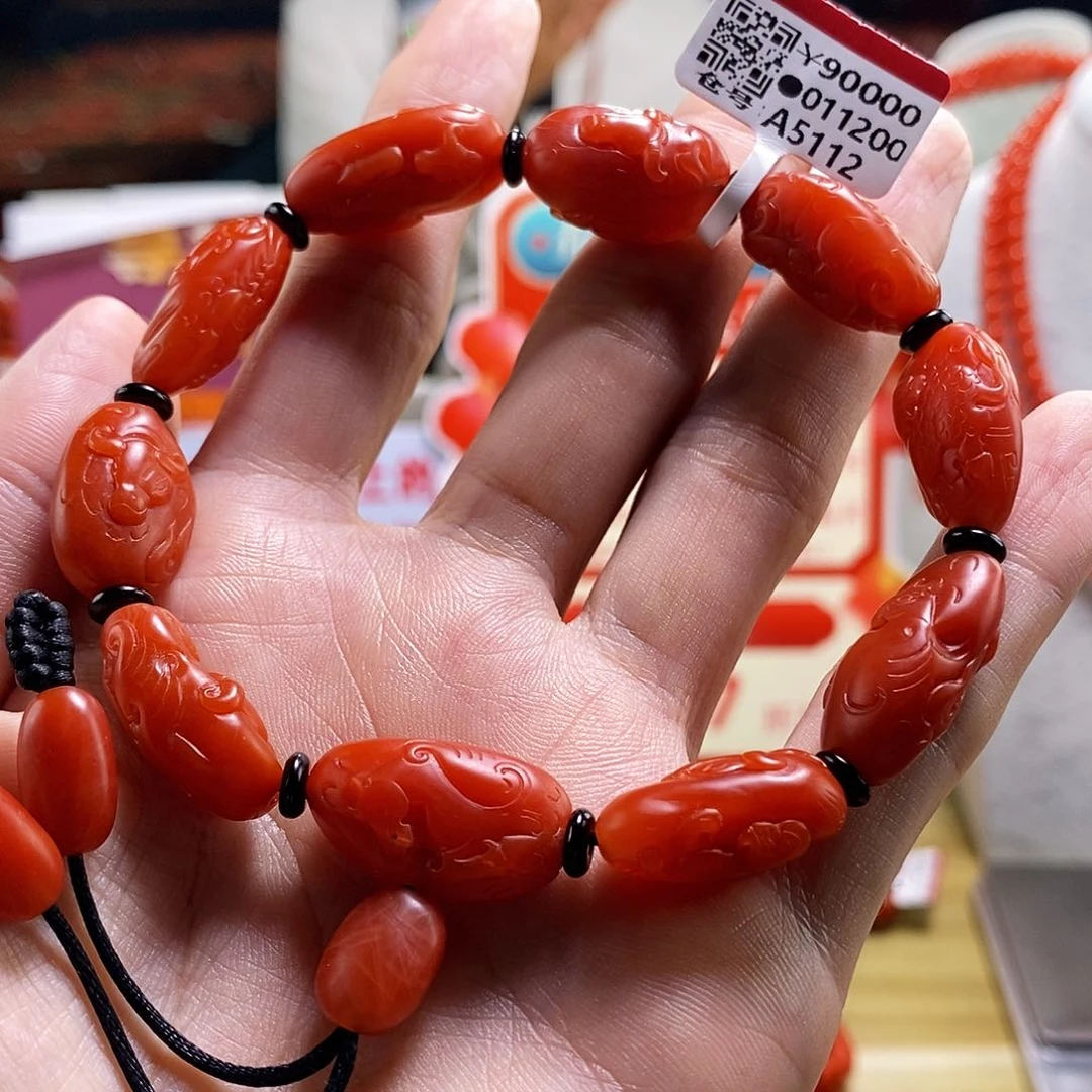 未镶嵌龙生九子mm   多样性发一南红玛瑙