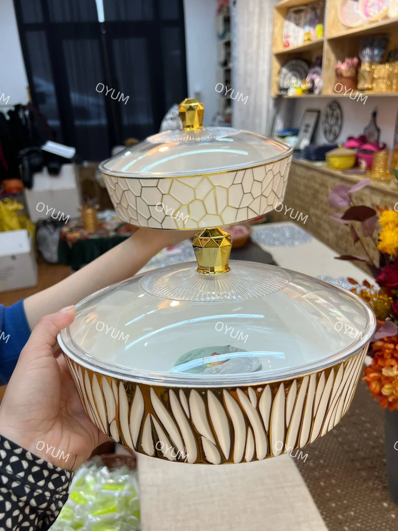 亚克力带盖面条盆25CM JIZIDAN 【OYUM】