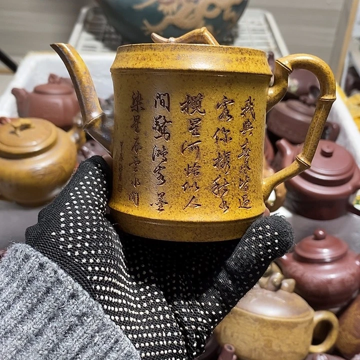 紫砂茶壶晃盖微瑕