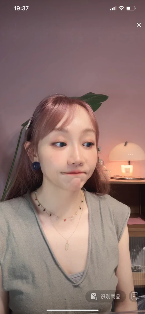 钛钢项链 彩色提溜灯笼项链