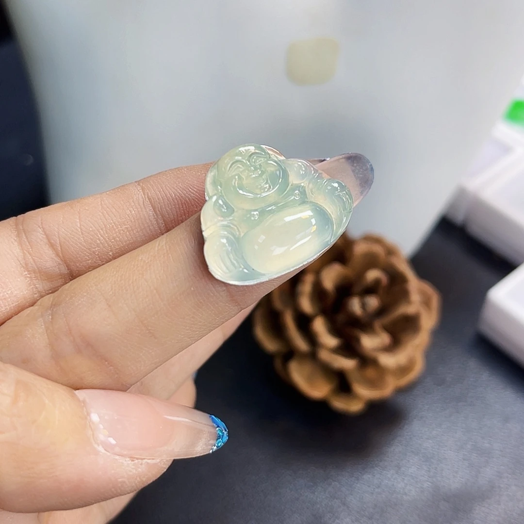 裸石翡翠SHZ0051老坑冰胶起光佛公