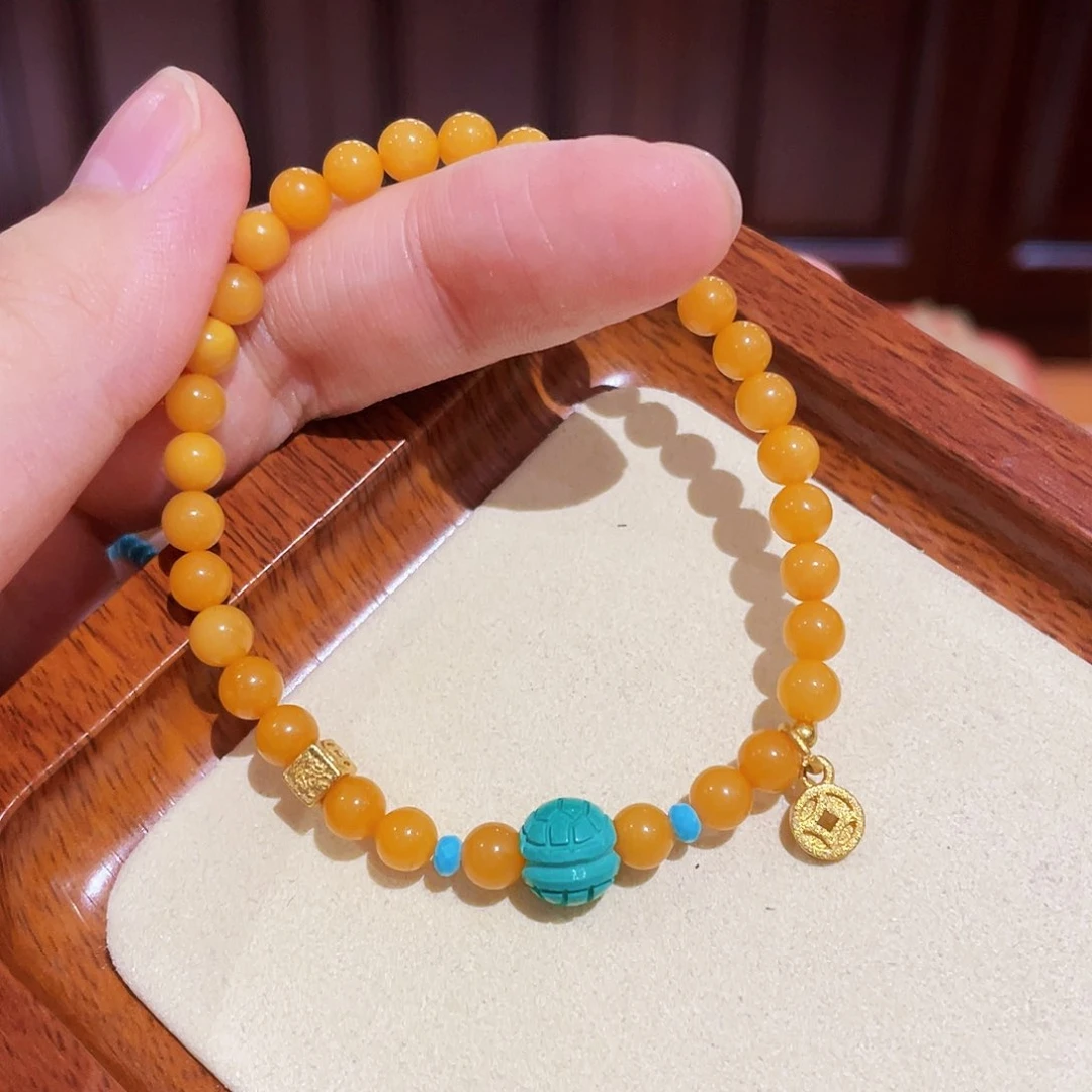 蜜蜡手链未镶嵌手串