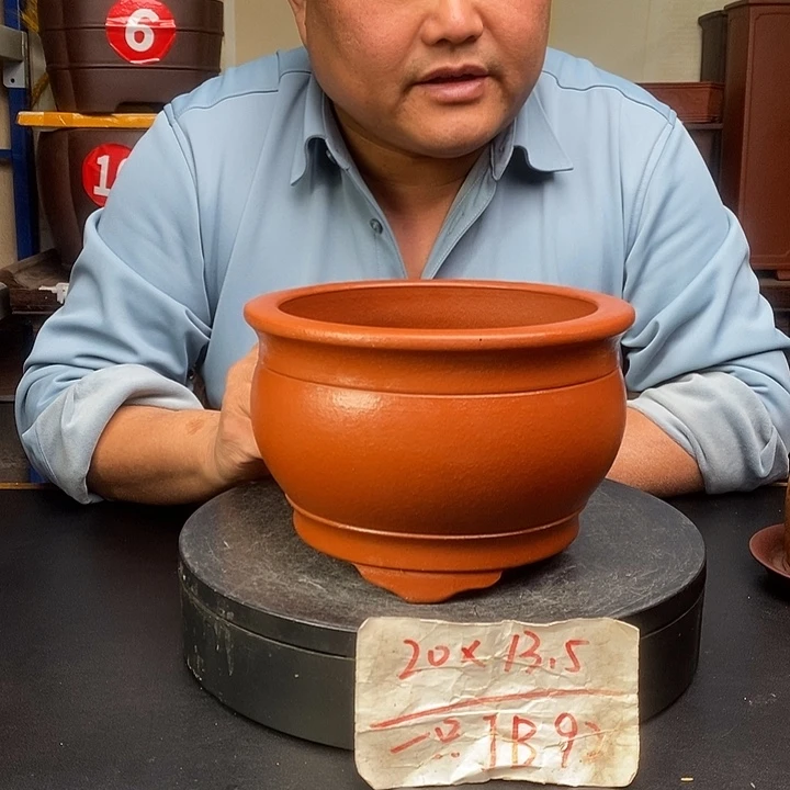 紫砂花盆货号一只JB92