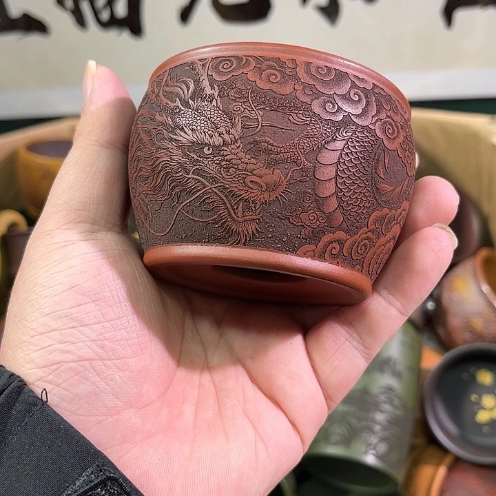 茶杯紫砂全手工紫砂主人杯