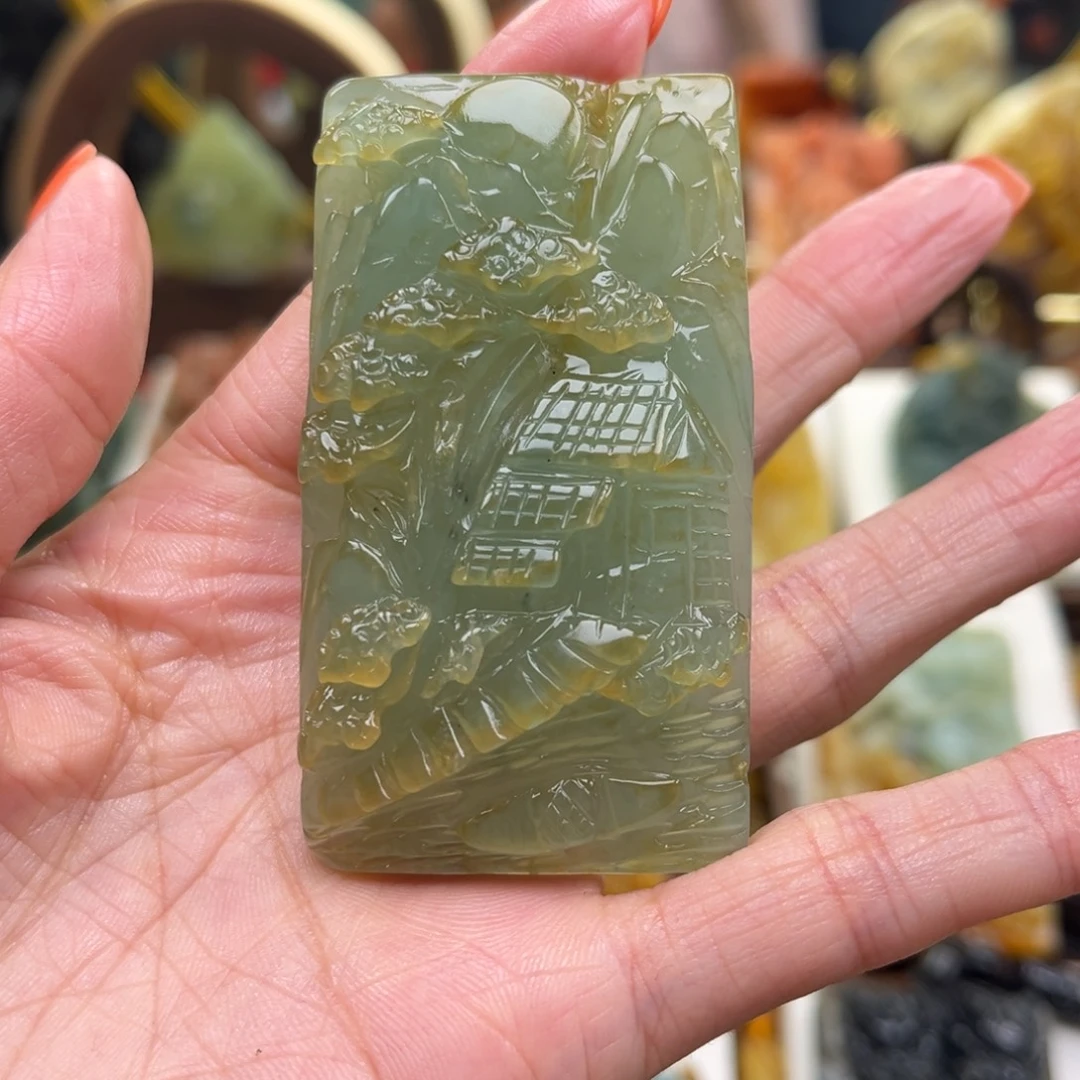Z***店岫玉未镶嵌挂件挂件