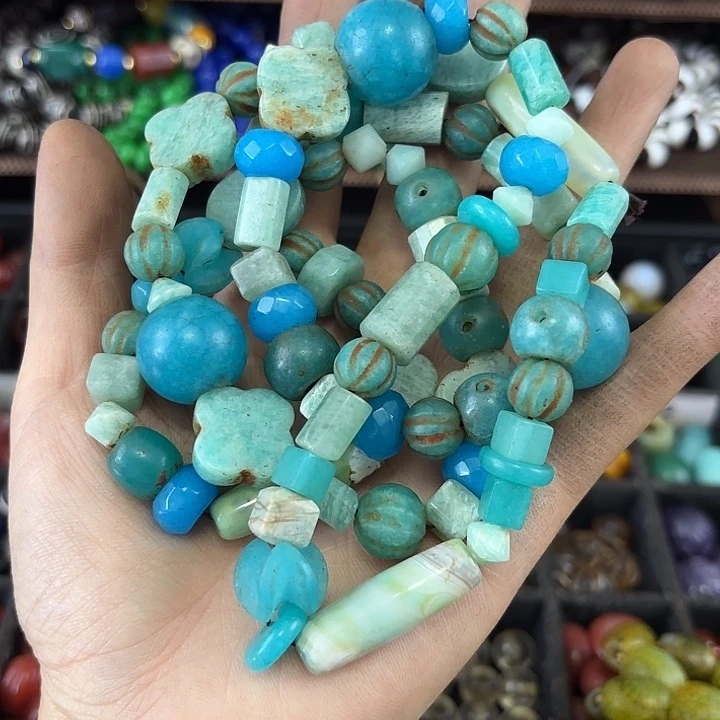 玛瑙/玉髓未镶嵌珠宝半成品墨*