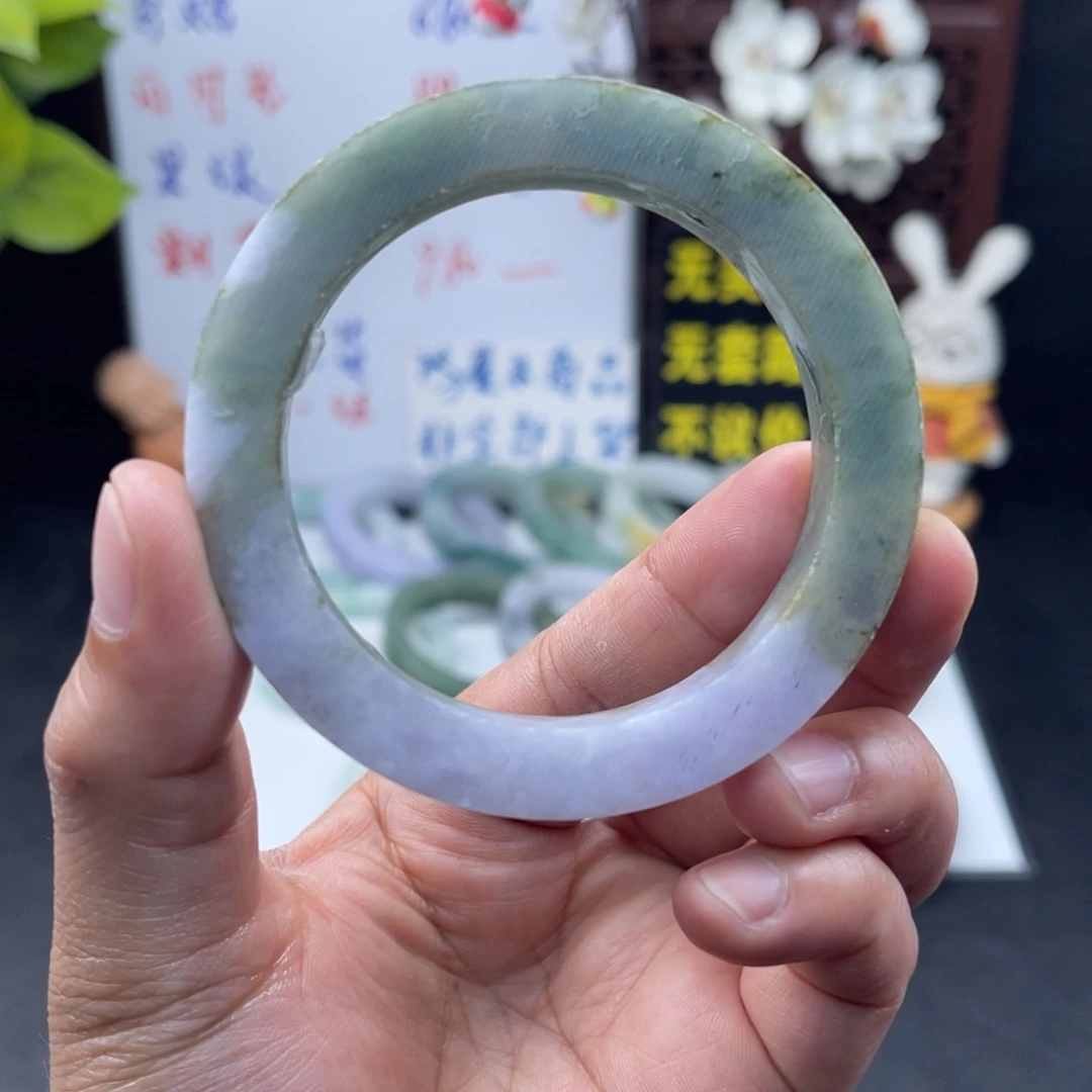 未镶嵌56-59泥鳅背定制翡翠手镯