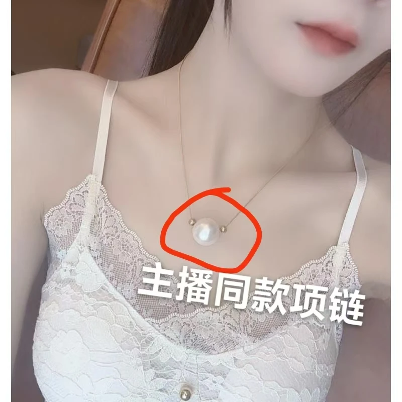 Er非金属仿珍珠项链 【珠圆玉润】项链女小众设计感时尚简约锁骨