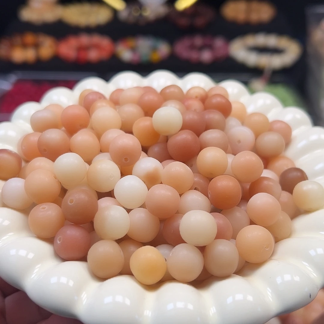 手串菩提根/象牙果微瑕卡12粉苹果150颗