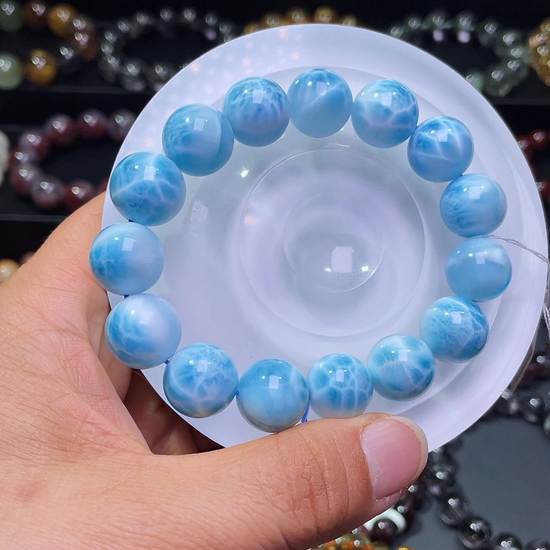 针钠钙石（海纹石）未镶嵌手链hws14+m