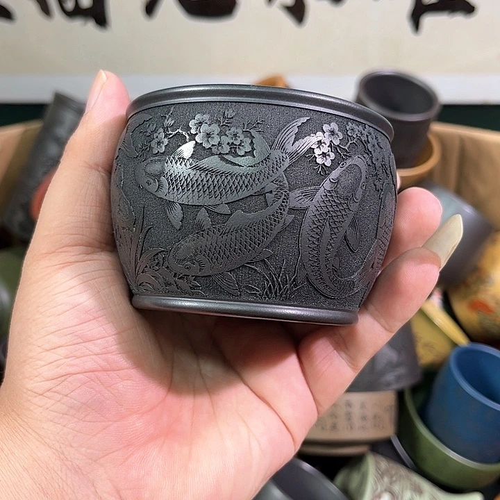 茶杯紫砂全手工紫砂主人杯