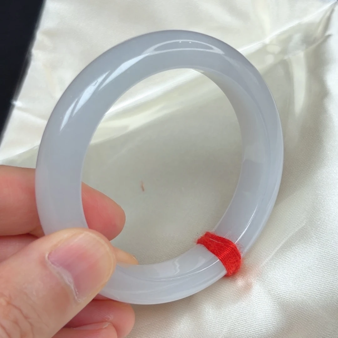 翡翠未镶嵌手镯白月光翡翠手镯