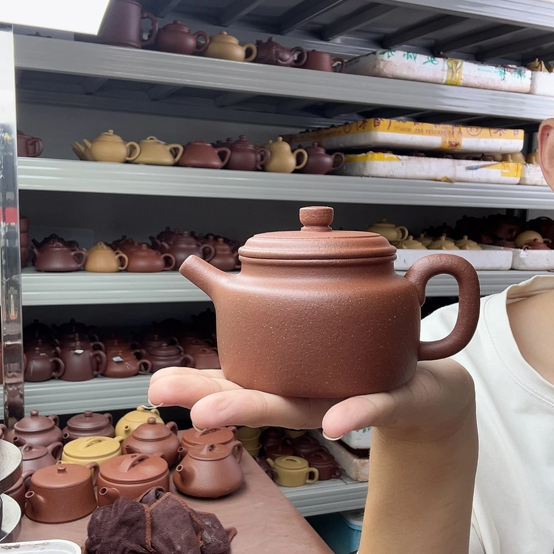 一***生茶壶紫砂红降坡大德中