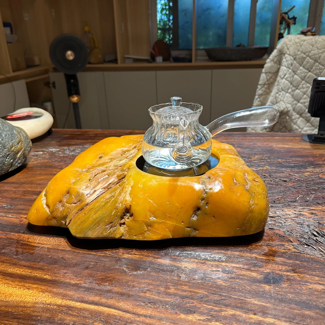 手工茶炉石头茶炉煮茶器电陶炉煮茶器家用茶道烧水创意耐热透明