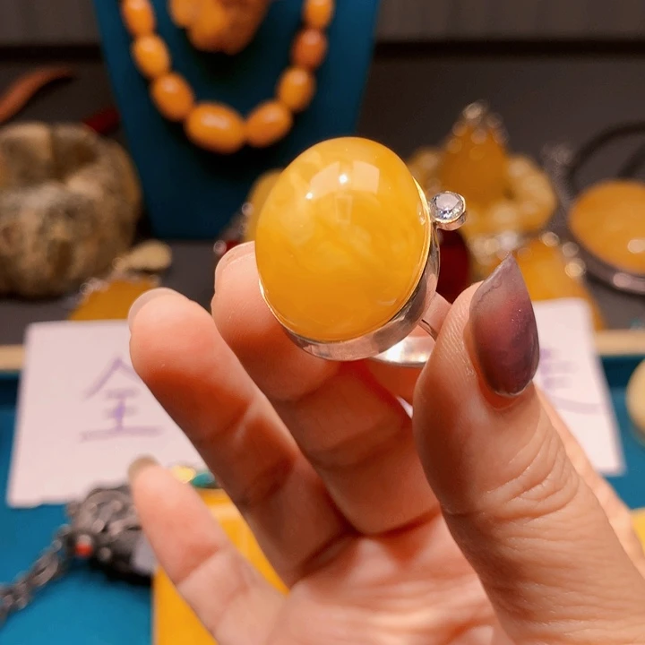 手链琥珀未镶嵌波兰设计款琥珀蜜蜡